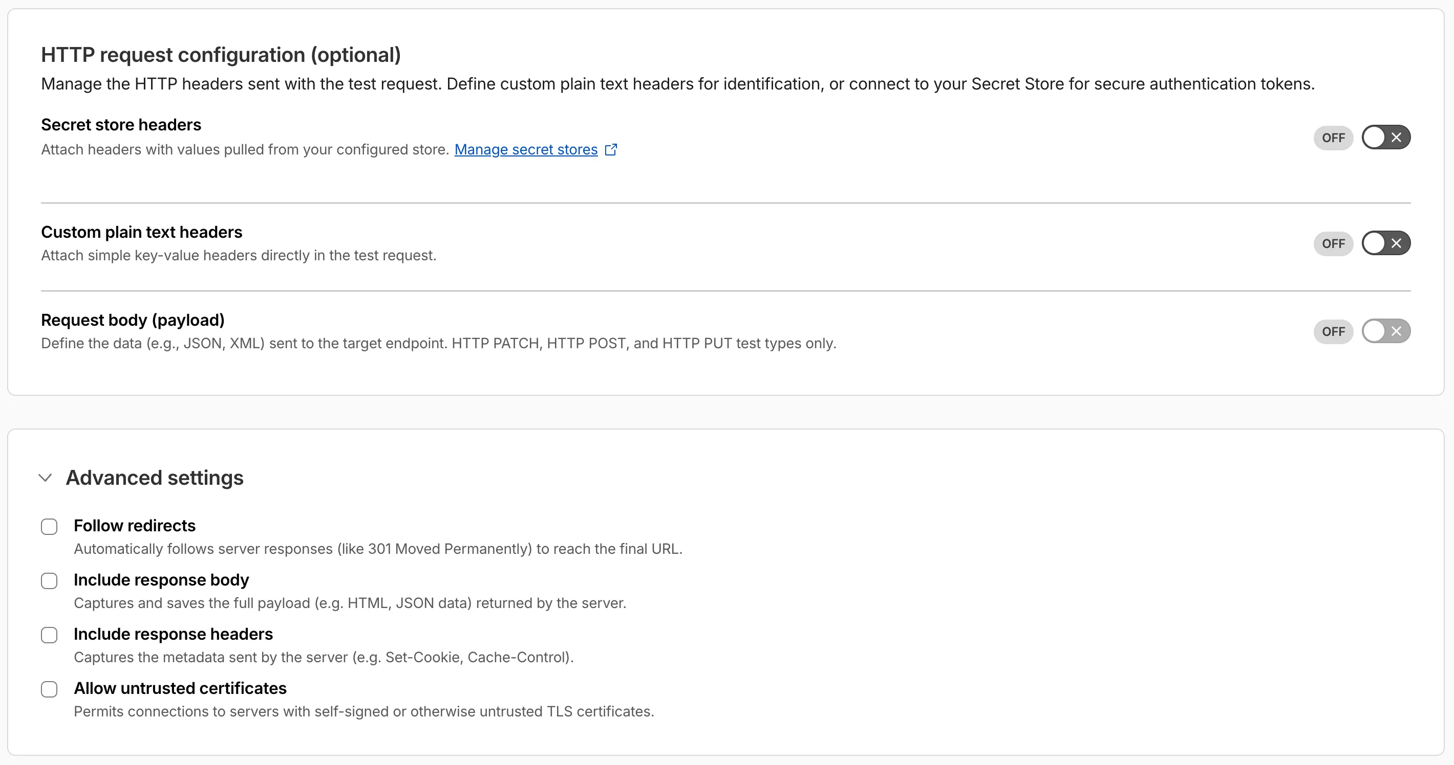 Digital experience enhanced test configuration