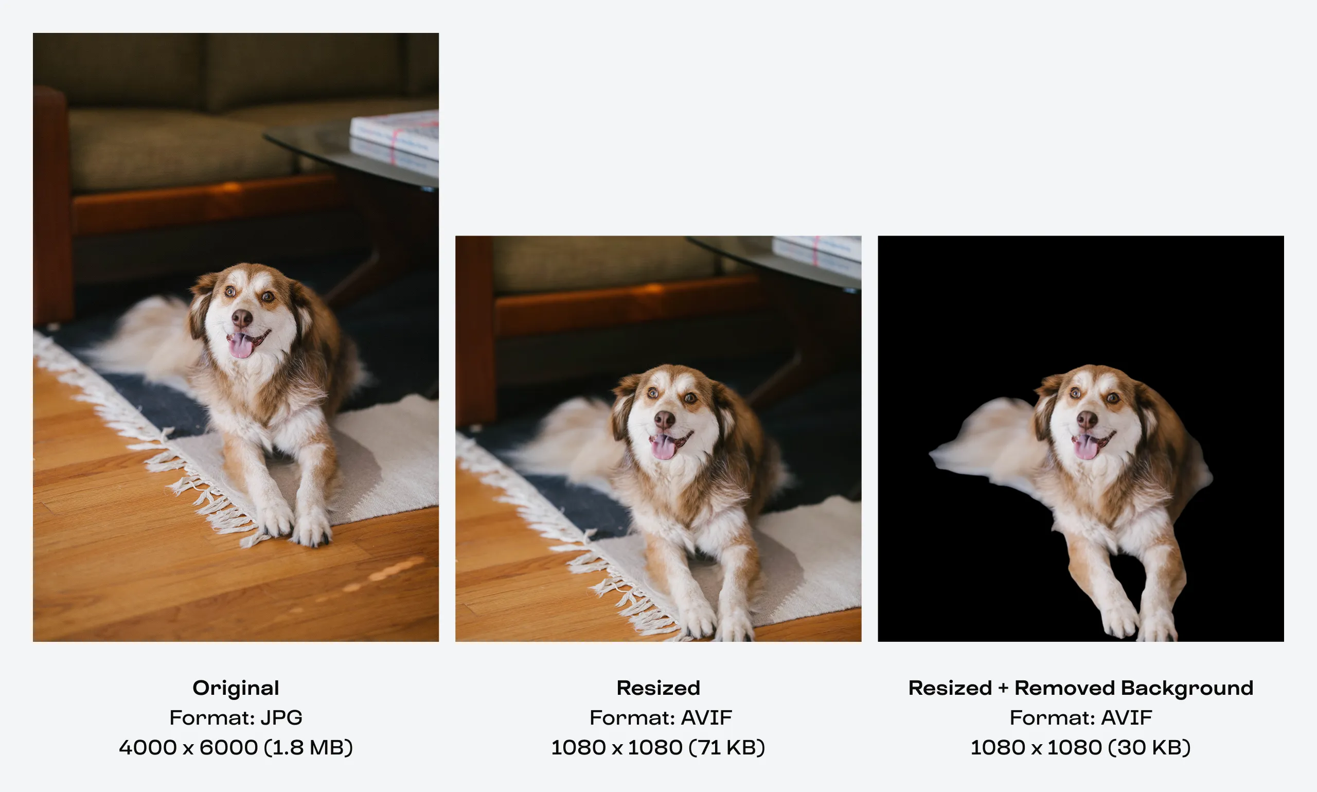 Use Images to optimize images for delivery
