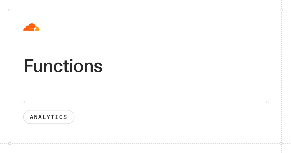 Functions · Cloudflare Analytics docs