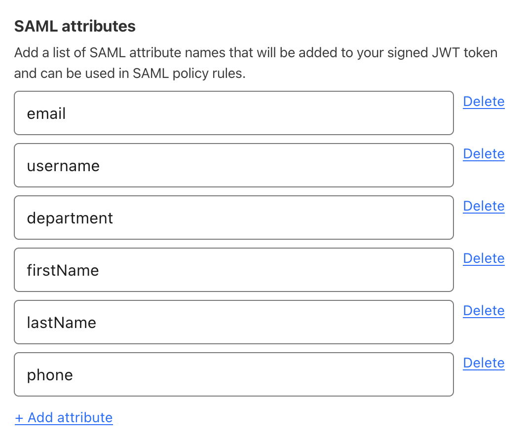 Configure Cloudflare to receive SAML attributes