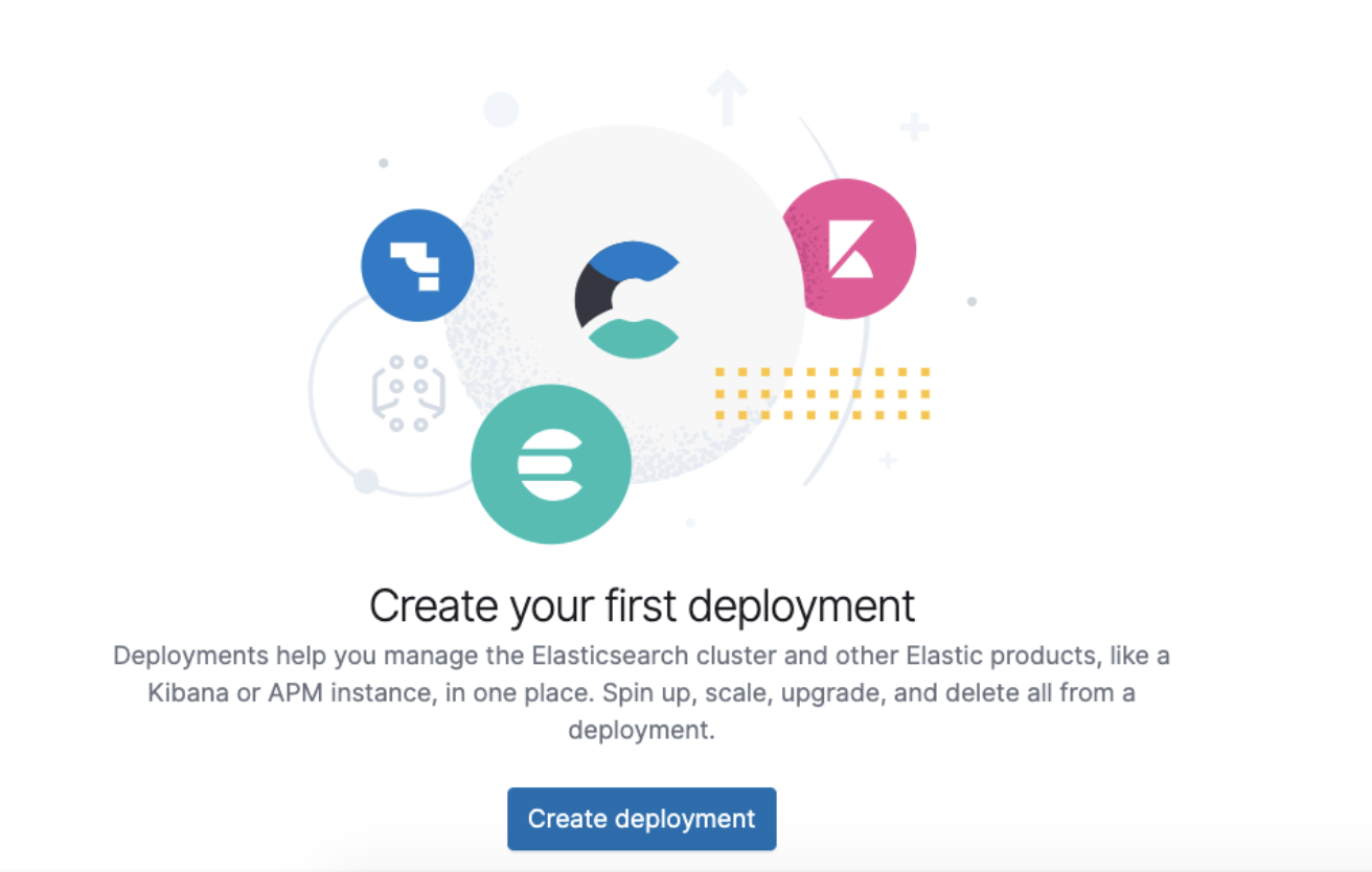 Create your first deployment page