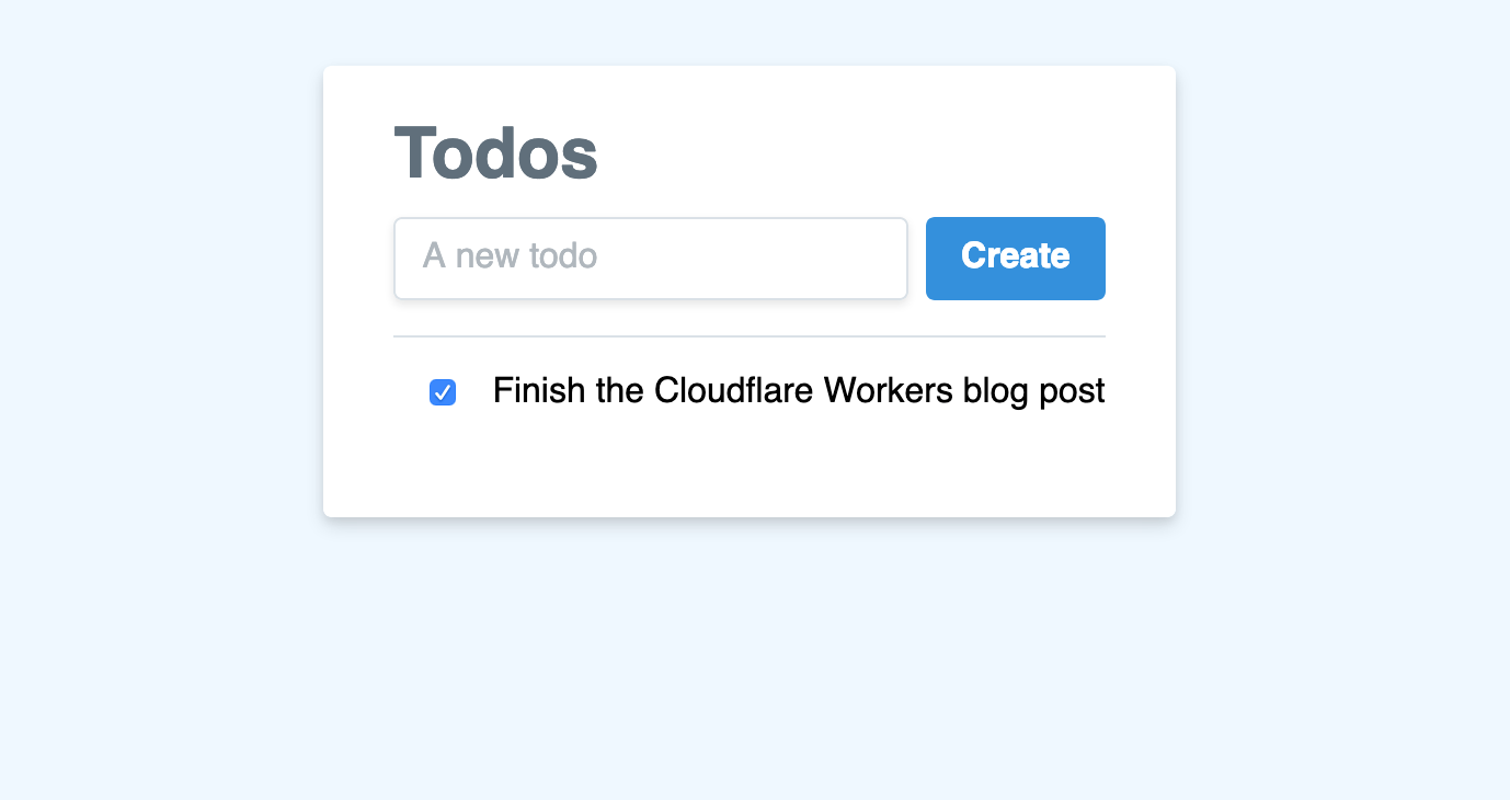 Preview of a finished todo list. Continue reading for instructions on how to set up a todo list.