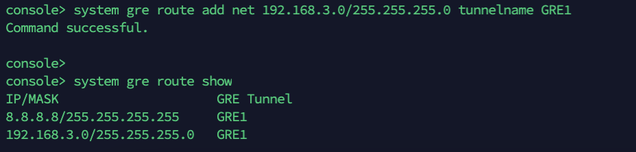 Add the route on the CLI.