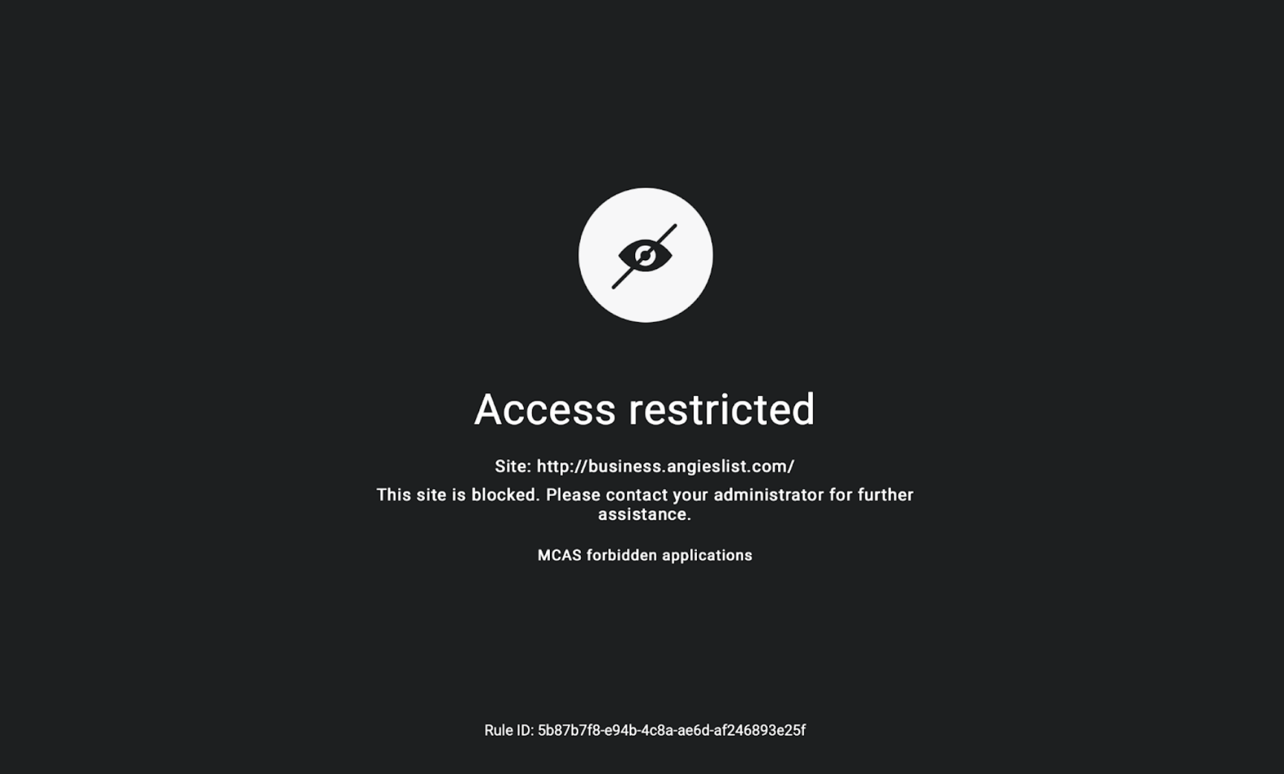 Access Restricted