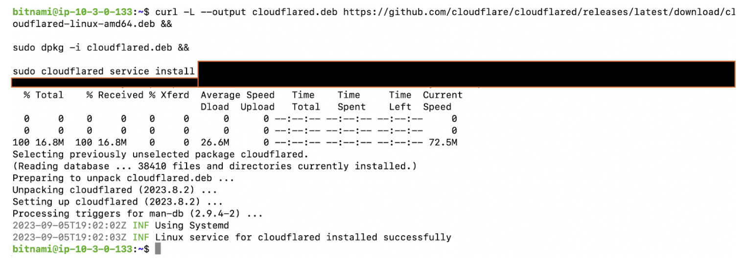 Cloudflare supports easy deployment/configuration of Cloudflare Tunnel via CLI.
