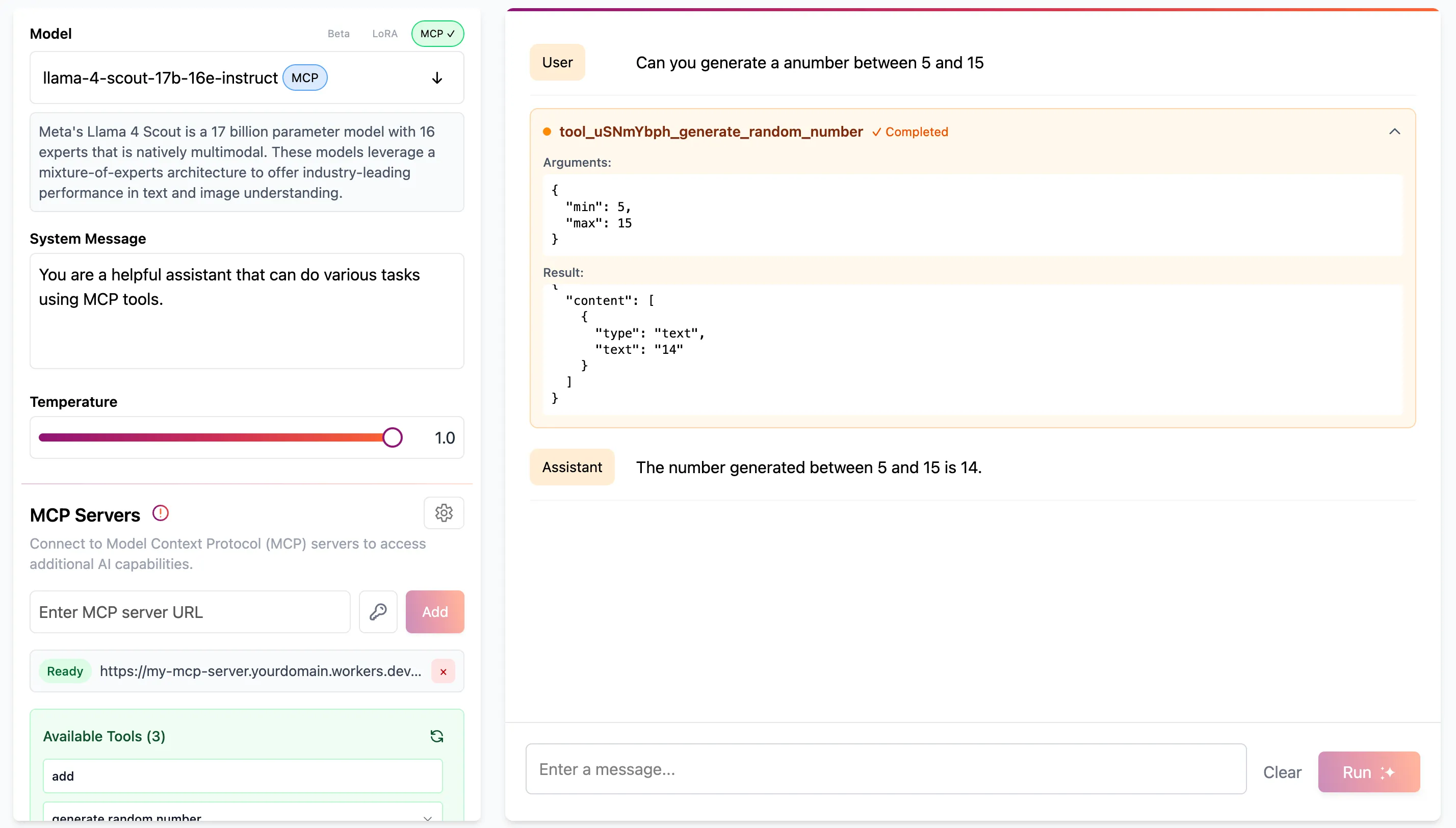 Working AI Playground
