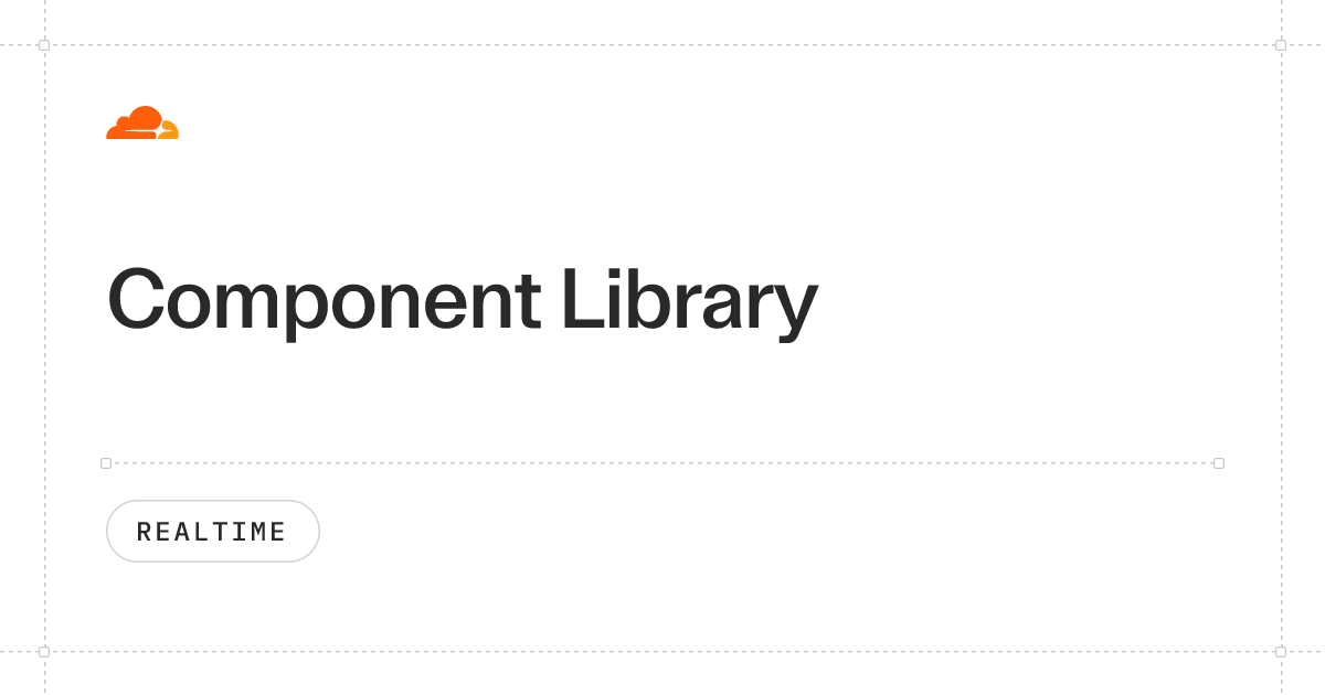 Component Library · Cloudflare Realtime docs