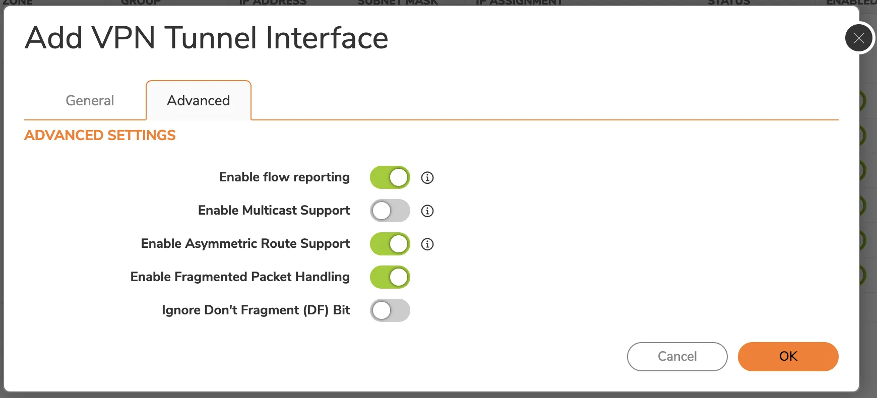 Enable Asymmetric Route Support. It is required for Magic WAN health checks